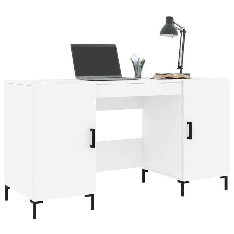 Casa si Gradina - Mobilier - Mese si birouri - Birouri - Birou, alb, 140x50x75 cm, lemn compozit - Infinity.ro