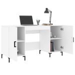 Casa si Gradina - Mobilier - Mese si birouri - Birouri - Birou, alb, 140x50x75 cm, lemn compozit - Infinity.ro