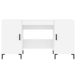 Casa si Gradina - Mobilier - Mese si birouri - Birouri - Birou, alb, 140x50x75 cm, lemn compozit - Infinity.ro