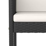 Casa si Gradina - Gradina si terasa - Mobilier exterior - Seturi mobila gradina - Set mobilier bar de gradina cu perne, 9 piese, negru, poliratan - Infinity.ro