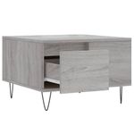 Casa si Gradina - Mobilier - Mese si birouri - Masute de cafea - Masuta de cafea, gri sonoma, 55x55x36,5 cm, lemn prelucrat - Infinity.ro