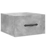Casa si Gradina - Mobilier - Comode si corpuri - Noptiere - Noptiera de perete, gri beton, 35x35x20 cm - Infinity.ro