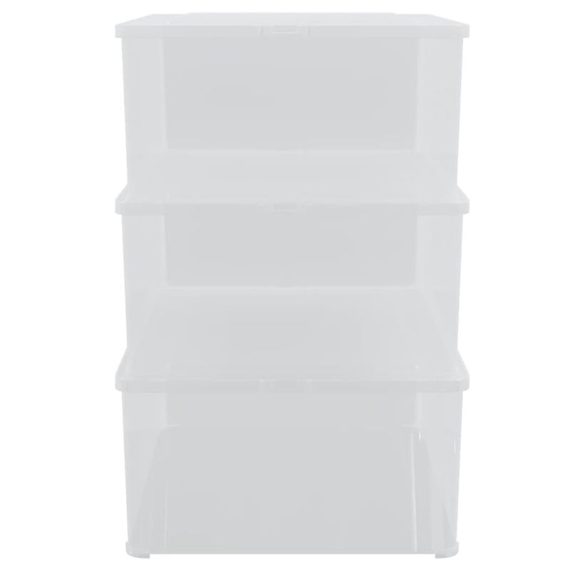 Casa si Gradina - Mobilier - Organizare si depozitare - Cutii depozitare - Cutii de depozitare din plastic, 3 buc., 10 L, stivuibile - Infinity.ro