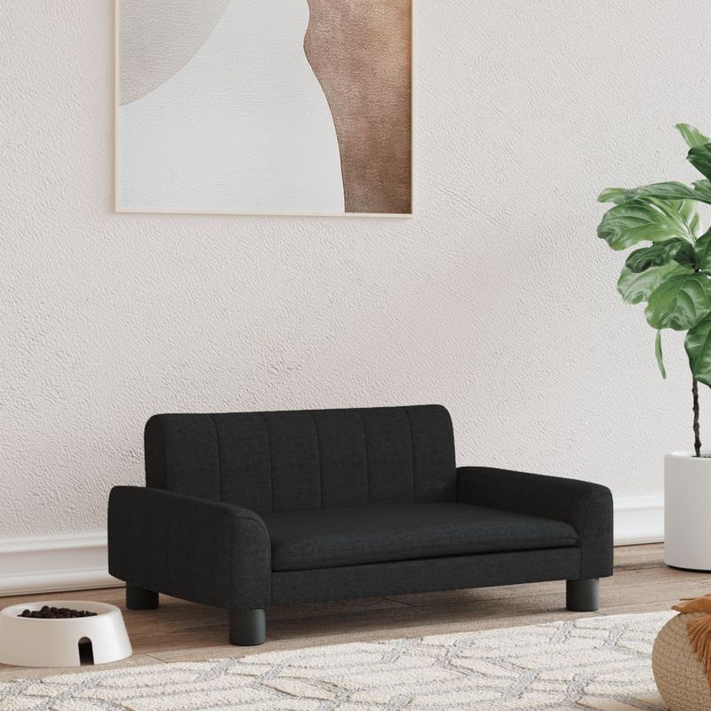 Petshop - Accesorii petshop - Culcusuri si custi - Culcusuri si saltele - Pat de caini, negru, 70x45x30 cm, textil - Infinity.ro