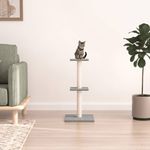 Petshop - Accesorii petshop - Jucarii animale - Ansambluri de joaca - Ansamblu pisici, stalpi din funie sisal, gri deschis, 73 cm - Infinity.ro