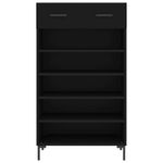 Casa si Gradina - Mobilier - Dulapuri si sifoniere - Dulapuri pantofi - Pantofar, negru, 60x35x105 cm, lemn compozit - Infinity.ro