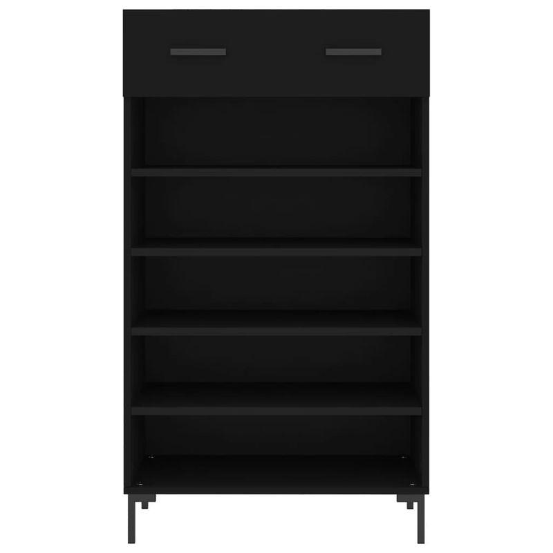 Casa si Gradina - Mobilier - Dulapuri si sifoniere - Dulapuri pantofi - Pantofar, negru, 60x35x105 cm, lemn compozit - Infinity.ro
