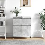 Casa si Gradina - Mobilier - Comode si corpuri - Comode - Servanta, gri beton, 60x35x70 cm, lemn prelucrat - Infinity.ro
