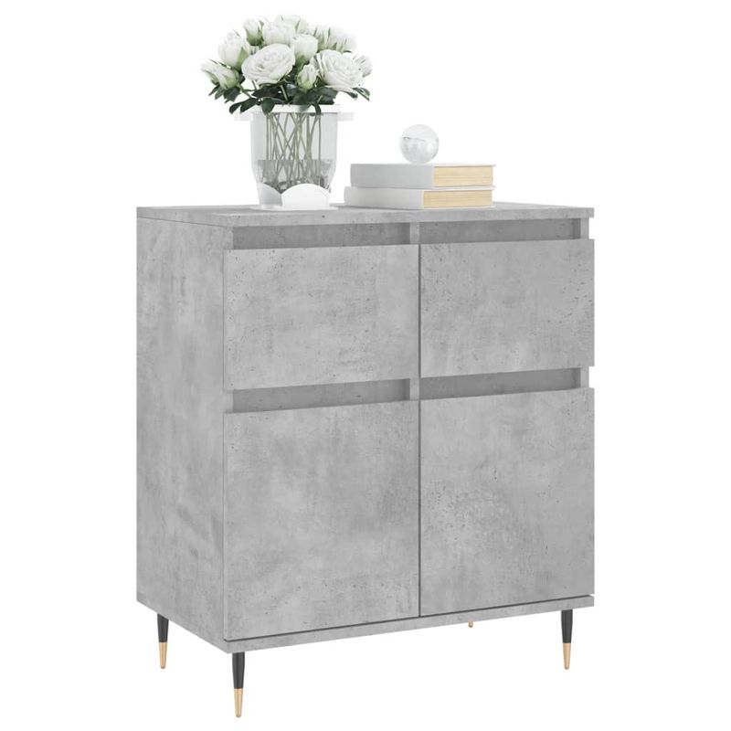 Casa si Gradina - Mobilier - Comode si corpuri - Comode - Servanta, gri beton, 60x35x70 cm, lemn prelucrat - Infinity.ro