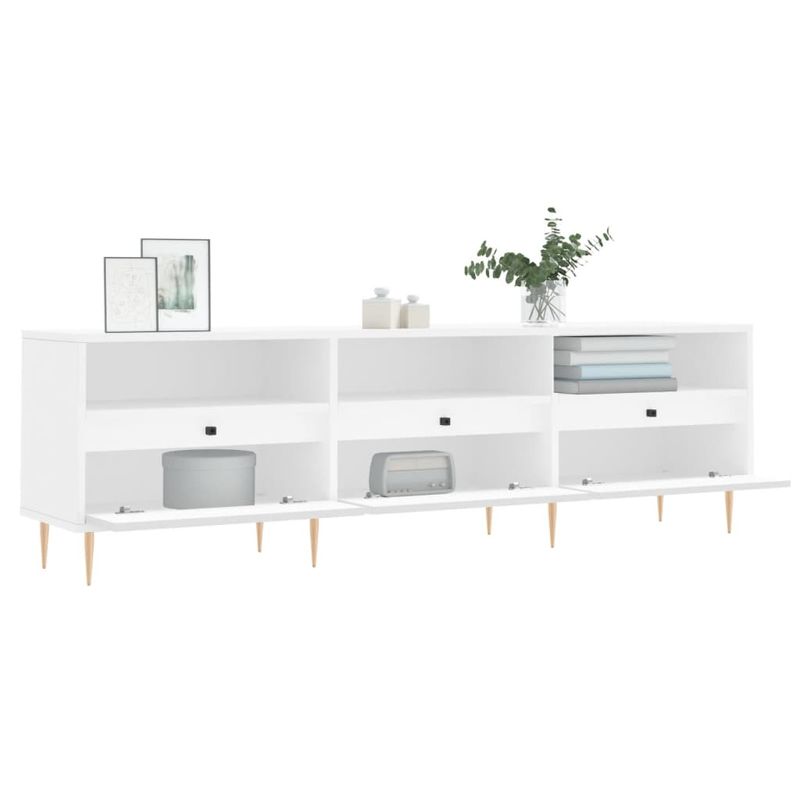 Casa si Gradina - Mobilier - Comode si corpuri - Comode - Comoda TV, alb, 150x30x44,5 cm, lemn prelucrat - Infinity.ro