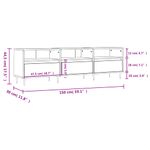 Casa si Gradina - Mobilier - Comode si corpuri - Comode - Comoda TV, alb, 150x30x44,5 cm, lemn prelucrat - Infinity.ro