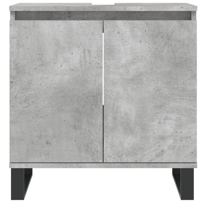 Casa si Gradina - Mobilier - Mobilier baie - Comode baie - Comoda de baie, gri beton, 58x33x60 cm, lemn prelucrat - Infinity.ro