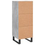 Casa si Gradina - Mobilier - Comode si corpuri - Comode - Servanta, gri beton, 34,5x34x90 cm, lemn compozit - Infinity.ro