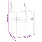 Casa si Gradina - Gradina si terasa - Mobilier exterior - Seturi mobila gradina - Set mobilier de gradina, 7 piese, negru, otel si textilena - Infinity.ro