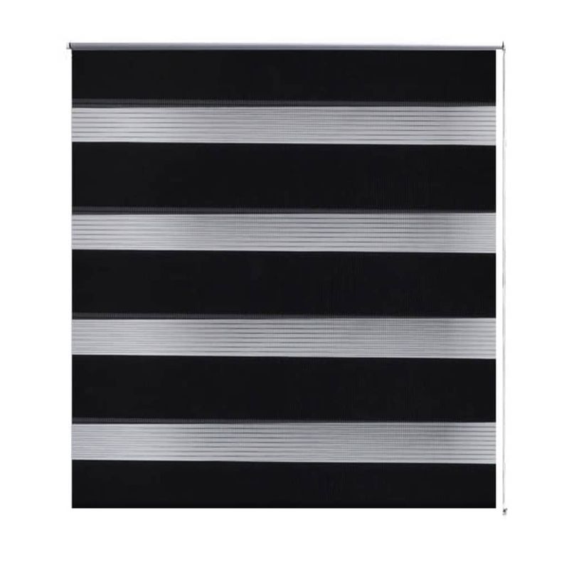 Casa si Gradina - Textile si covoare - Rulouri si jaluzele - Jaluzea tip zebra, 140 x 175 cm, negru - Infinity.ro