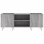 Casa si Gradina - Mobilier - Dulapuri si sifoniere - Dulapuri - Dulap pentru discuri gri sonoma, 121x38x48 cm, lemn prelucrat - Infinity.ro