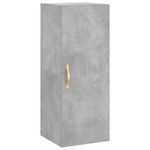 Casa si Gradina - Mobilier - Comode si corpuri - Comode - Dulap montat pe perete, gri beton, 34,5x34x90 cm - Infinity.ro