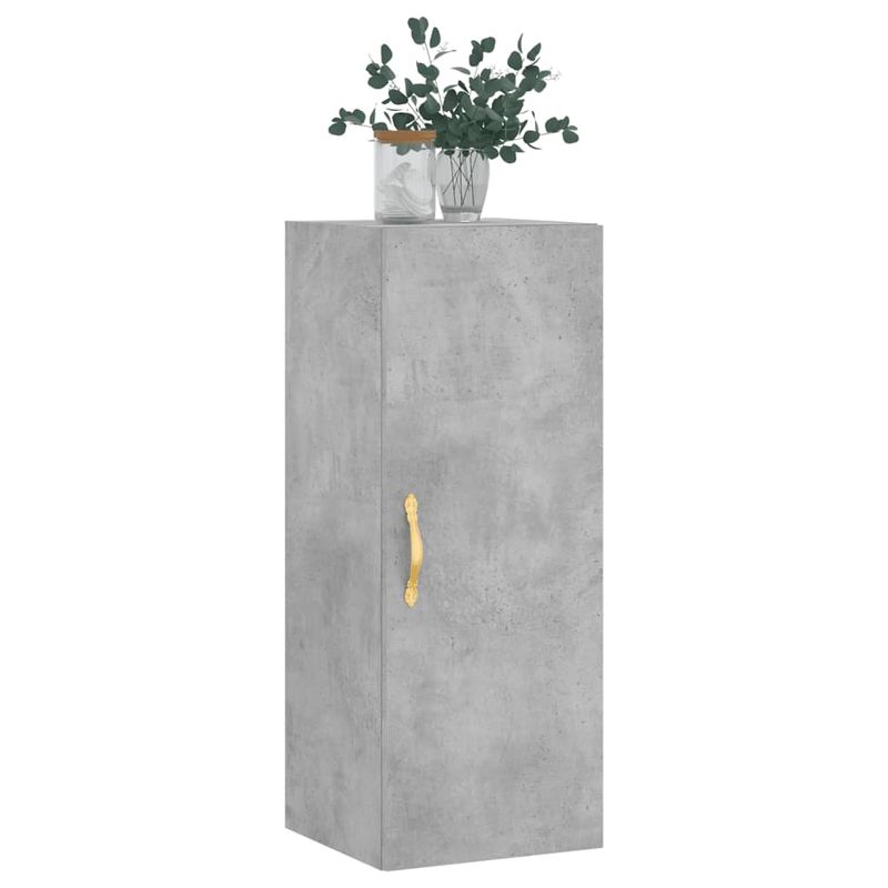 Casa si Gradina - Mobilier - Comode si corpuri - Comode - Dulap montat pe perete, gri beton, 34,5x34x90 cm - Infinity.ro