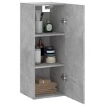 Casa si Gradina - Mobilier - Comode si corpuri - Comode - Dulap montat pe perete, gri beton, 34,5x34x90 cm - Infinity.ro