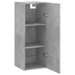 Casa si Gradina - Mobilier - Comode si corpuri - Comode - Dulap montat pe perete, gri beton, 34,5x34x90 cm - Infinity.ro