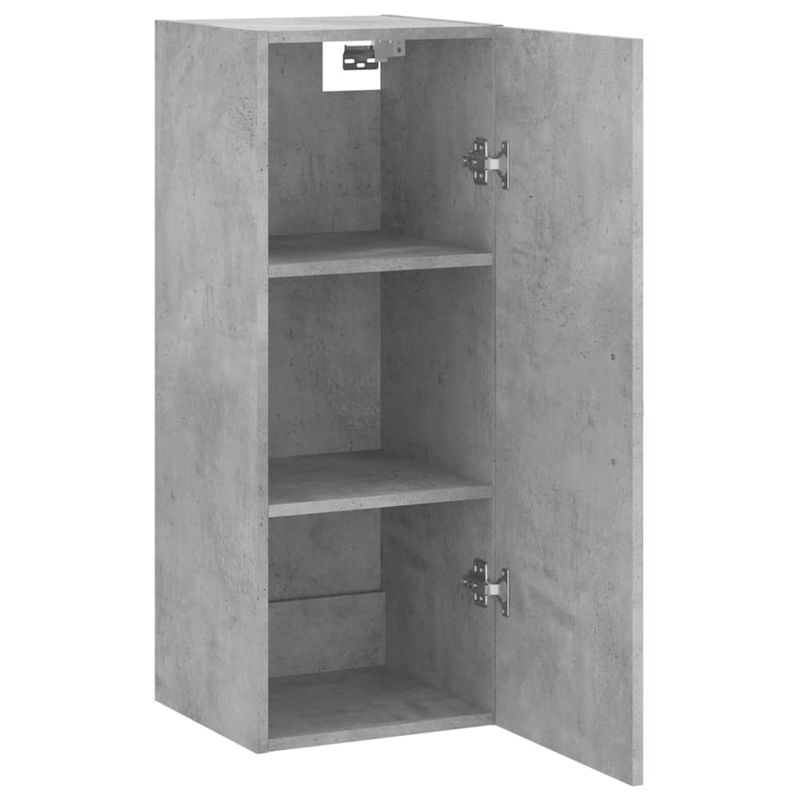Casa si Gradina - Mobilier - Comode si corpuri - Comode - Dulap montat pe perete, gri beton, 34,5x34x90 cm - Infinity.ro