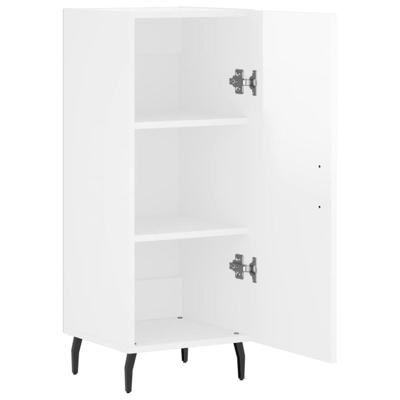 Casa si Gradina - Mobilier - Comode si corpuri - Comode - Servanta, alb extralucios, 34,5x34x90 cm, lemn compozit - Infinity.ro