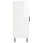 Casa si Gradina - Mobilier - Comode si corpuri - Comode - Servanta, alb extralucios, 34,5x34x90 cm, lemn compozit - Infinity.ro