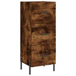 Casa si Gradina - Mobilier - Comode si corpuri - Comode - Servanta, stejar fumuriu, 34,5x34x90 cm, lemn compozit - Infinity.ro