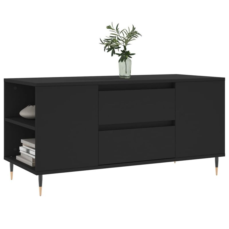Casa si Gradina - Mobilier - Mese si birouri - Masute de cafea - Masuta de cafea, negru, 102x44,5x50 cm, lemn prelucrat - Infinity.ro
