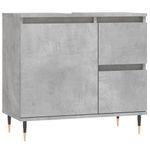 Casa si Gradina - Mobilier - Mobilier baie - Corpuri baie - Dulap de baie, gri beton, 65x33x60 cm, lemn prelucrat - Infinity.ro