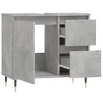 Casa si Gradina - Mobilier - Mobilier baie - Corpuri baie - Dulap de baie, gri beton, 65x33x60 cm, lemn prelucrat - Infinity.ro