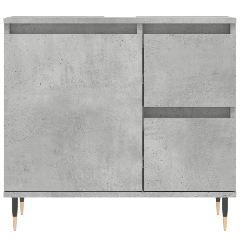 Casa si Gradina - Mobilier - Mobilier baie - Corpuri baie - Dulap de baie, gri beton, 65x33x60 cm, lemn prelucrat - Infinity.ro