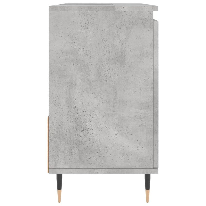 Casa si Gradina - Mobilier - Mobilier baie - Corpuri baie - Dulap de baie, gri beton, 65x33x60 cm, lemn prelucrat - Infinity.ro