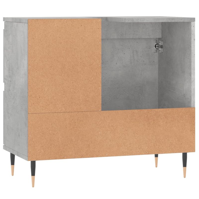 Casa si Gradina - Mobilier - Mobilier baie - Corpuri baie - Dulap de baie, gri beton, 65x33x60 cm, lemn prelucrat - Infinity.ro