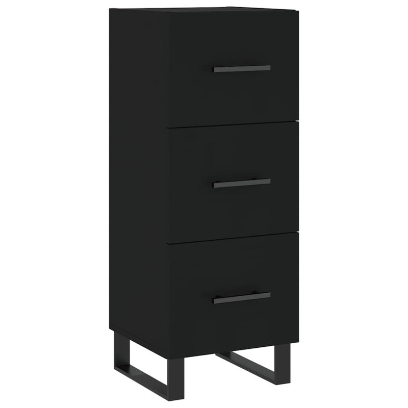 Casa si Gradina - Mobilier - Comode si corpuri - Comode - Servanta, negru, 34,5x34x90 cm, lemn compozit - Infinity.ro