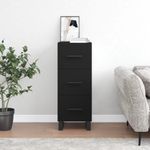 Casa si Gradina - Mobilier - Comode si corpuri - Comode - Servanta, negru, 34,5x34x90 cm, lemn compozit - Infinity.ro