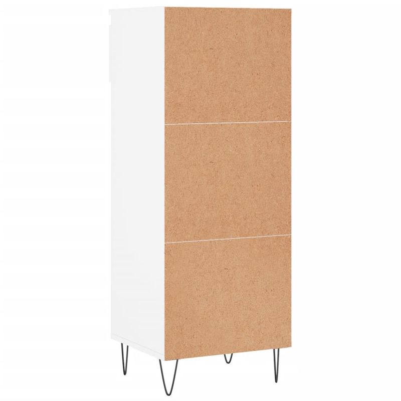 Casa si Gradina - Mobilier - Organizare si depozitare - Organizator incaltaminte - Pantofar, alb extralucios, 40x36x105 cm, lemn compozit - Infinity.ro