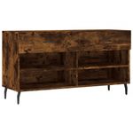 Casa si Gradina - Mobilier - Organizare si depozitare - Organizator incaltaminte - Banca de pantofi, stejar fumuriu, 102x35x55 cm, lemn prelucrat - Infinity.ro