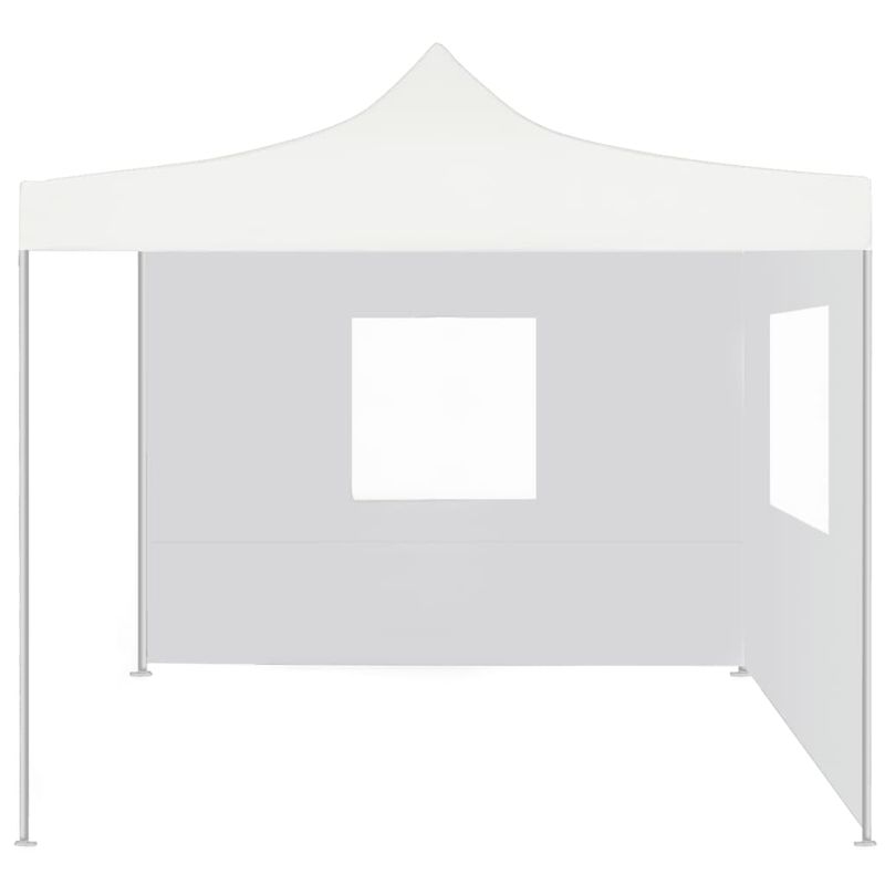 Casa si Gradina - Gradina si terasa - Umbrele si pavilioane - Pavilioane - Cort de petrecere pliabil cu 2 pereti laterali, alb, 3x3 m otel - Infinity.ro