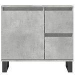 Casa si Gradina - Mobilier - Mobilier baie - Comode baie - Comoda de baie, gri beton, 65x33x60 cm, lemn prelucrat - Infinity.ro