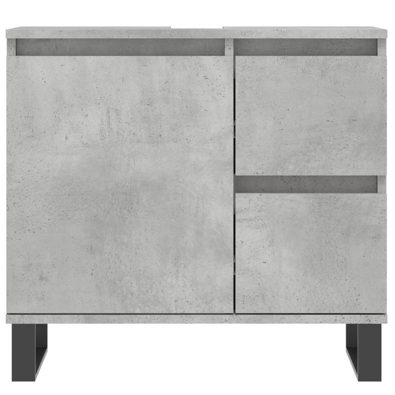 Casa si Gradina - Mobilier - Mobilier baie - Comode baie - Comoda de baie, gri beton, 65x33x60 cm, lemn prelucrat - Infinity.ro