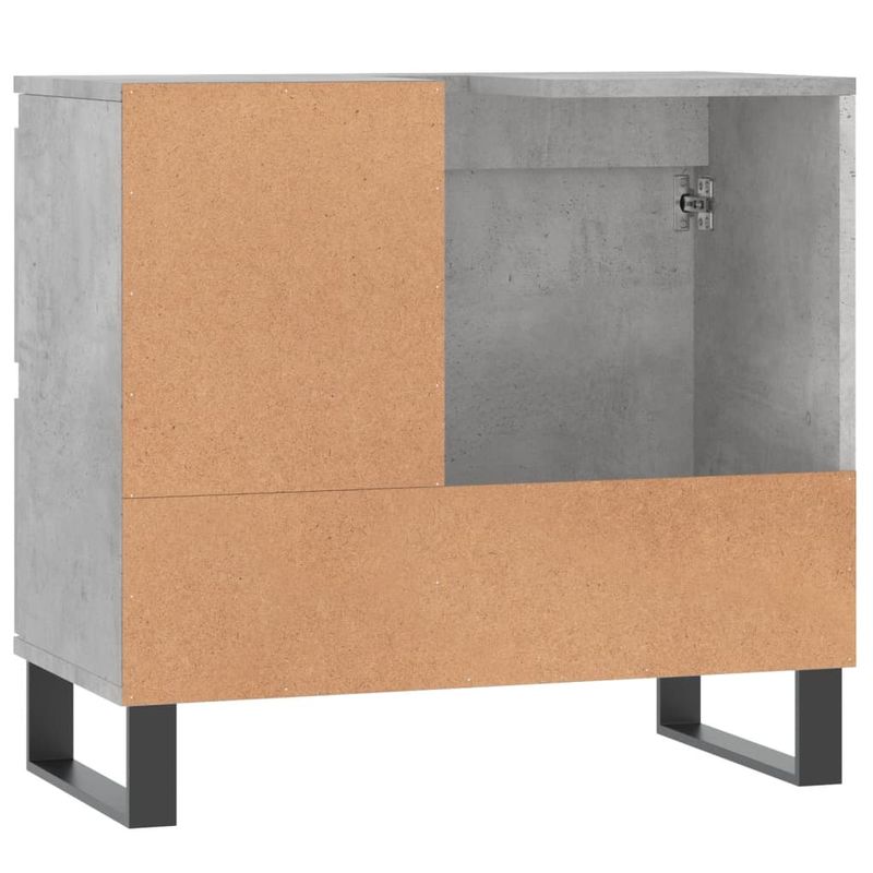 Casa si Gradina - Mobilier - Mobilier baie - Comode baie - Comoda de baie, gri beton, 65x33x60 cm, lemn prelucrat - Infinity.ro