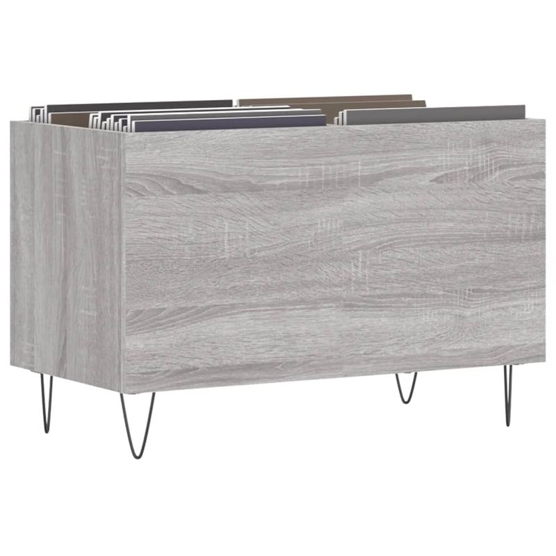 Casa si Gradina - Mobilier - Dulapuri si sifoniere - Dulapuri - Dulap pentru discuri gri sonoma 74,5x38x48 cm lemn prelucrat - Infinity.ro