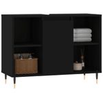 Casa si Gradina - Mobilier - Mobilier baie - Comode baie - Comoda pentru baie, negru, 80x33x60 cm, lemn compozit - Infinity.ro