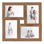 Market - Cadouri - Rame si albume foto - Rama foto colaj, maro deschis, 4x (13x18 cm) foto, MDF - Infinity.ro
