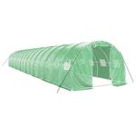 Casa si Gradina - Gradinarit si plante - Sere si solarii - Sera cu cadru din otel, verde, 48 m², 16x3x2 m - Infinity.ro