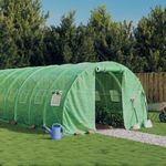 Casa si Gradina - Gradinarit si plante - Sere si solarii - Sera cu cadru din otel, verde, 48 m², 16x3x2 m - Infinity.ro