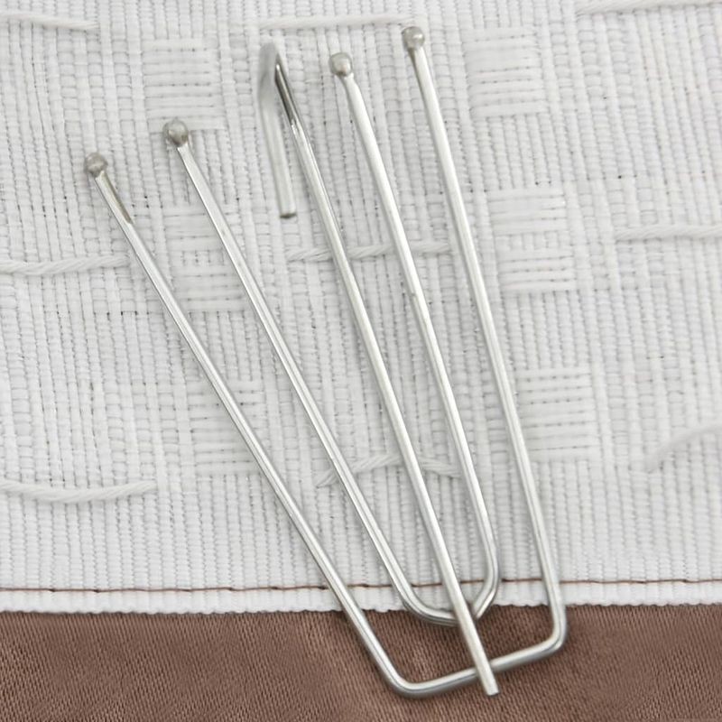 Casa si Gradina - Textile si covoare - Perdele si draperii - Perdele - Perdele opace aspect panza carlige 2 buc. gri taupe 140x225 cm - Infinity.ro