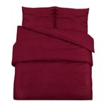 Casa si Gradina - Textile si covoare - Lenjerii de pat - Seturi de lenjerie - Set cu husa de pilota, rosu bordo, 240x220 cm, microfibra - Infinity.ro