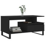 Casa si Gradina - Mobilier - Mese si birouri - Masute de cafea - Masuta de cafea, negru, 90x49x45 cm, lemn compozit - Infinity.ro